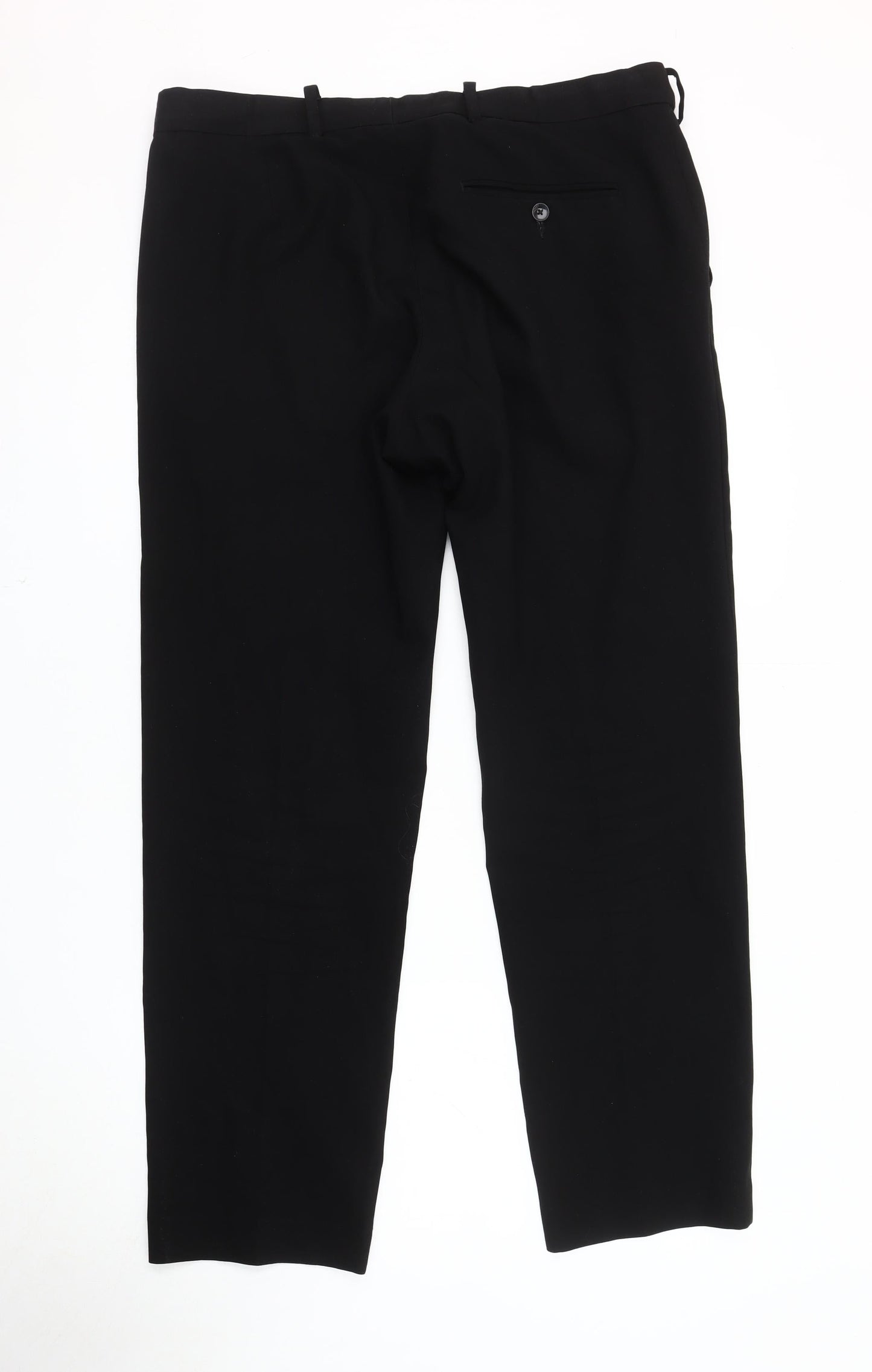 Marks and Spencer Men's Black Slim Fit Trousers