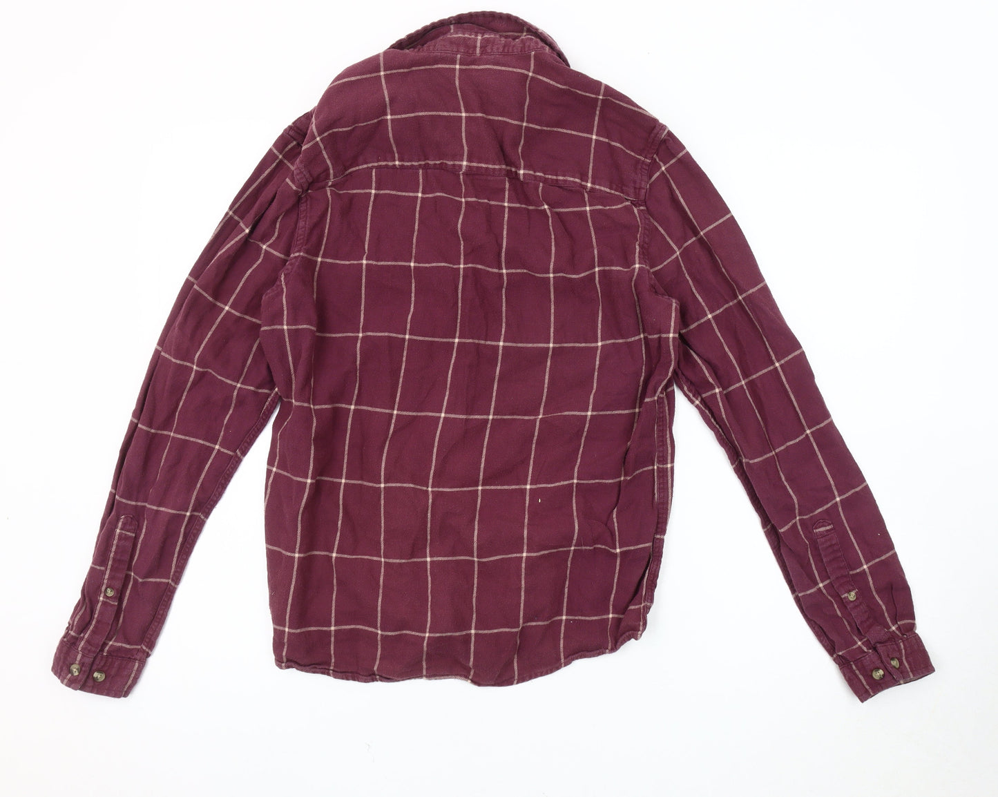 ASOS DESIGN Men's Red Check Button-Up Shirt M