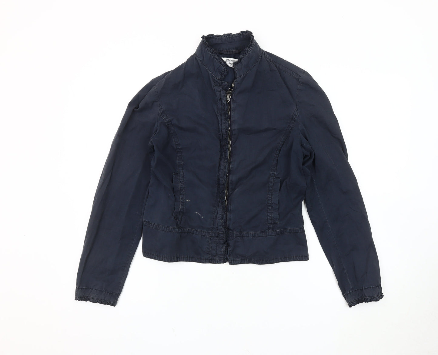 Womens UK Size 14 Zara Blue Basic Jacket