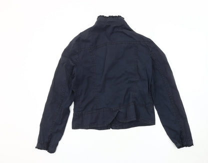 Womens UK Size 14 Zara Blue Basic Jacket