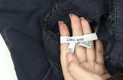 Womens UK Size 14 Zara Blue Basic Jacket