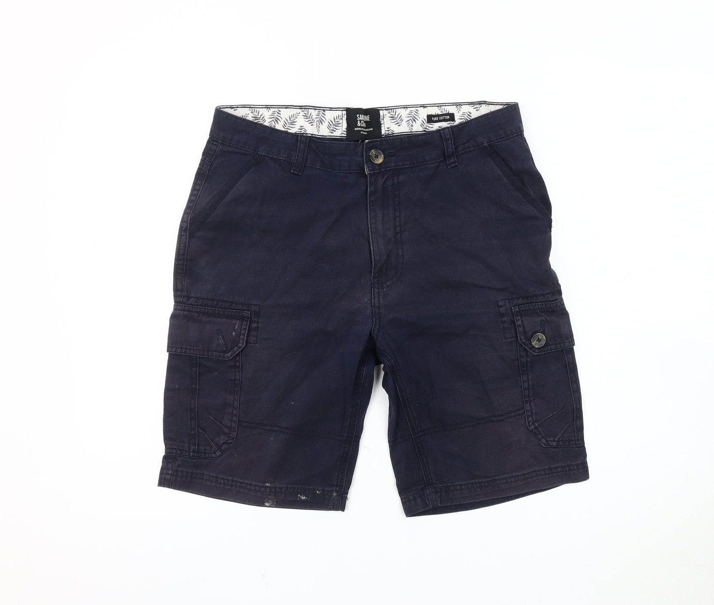 Sandstone & Co. Men's Blue Cargo Shorts, Size 30