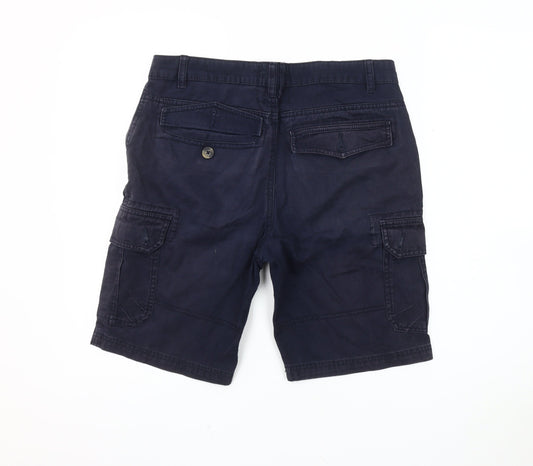 Sandstone & Co. Men's Blue Cargo Shorts, Size 30