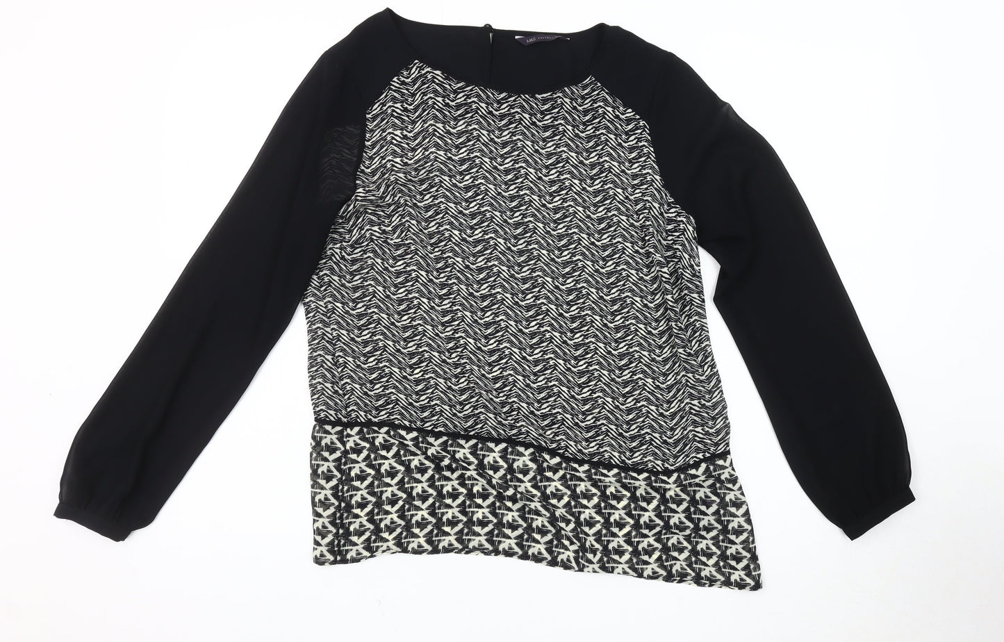 Womens UK Size 10 Marks and Spencer Black Basic Blouse