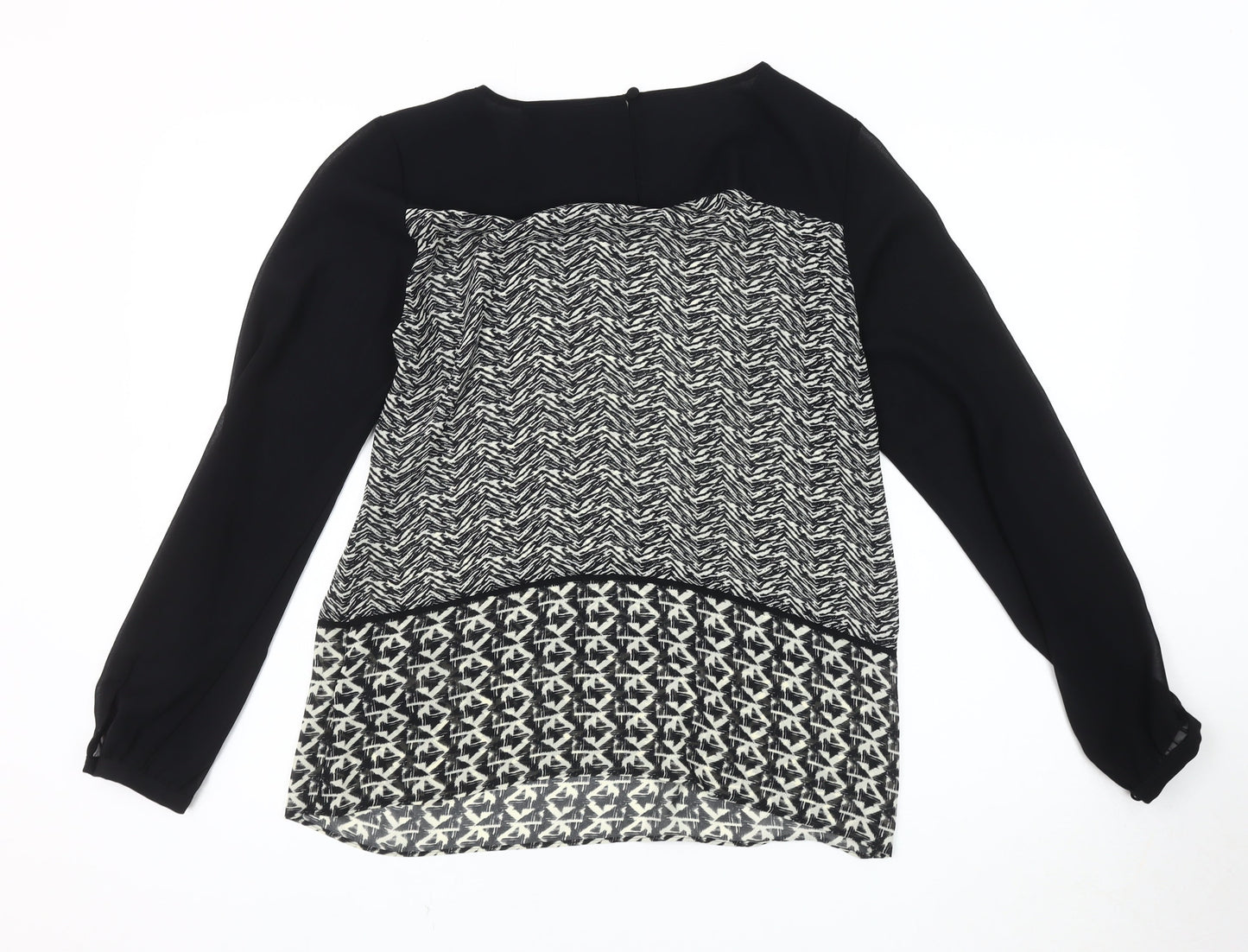 Womens UK Size 10 Marks and Spencer Black Basic Blouse