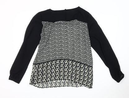 Womens UK Size 10 Marks and Spencer Black Basic Blouse