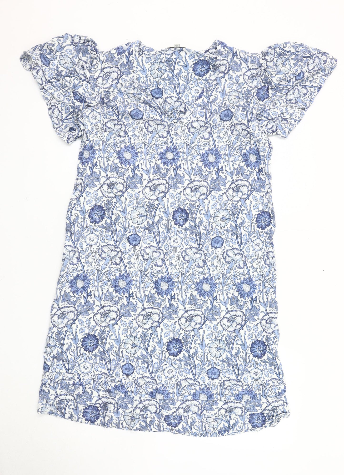 Next Women's Blue Floral Dress UK 14