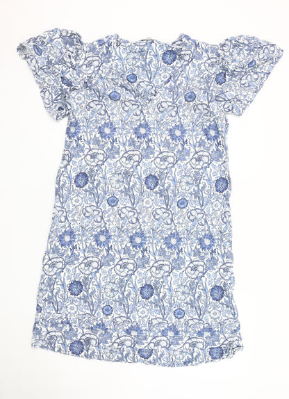 Next Women's Blue Floral Dress UK 14
