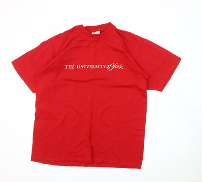 B&C Men's Red Medium University T-Shirt