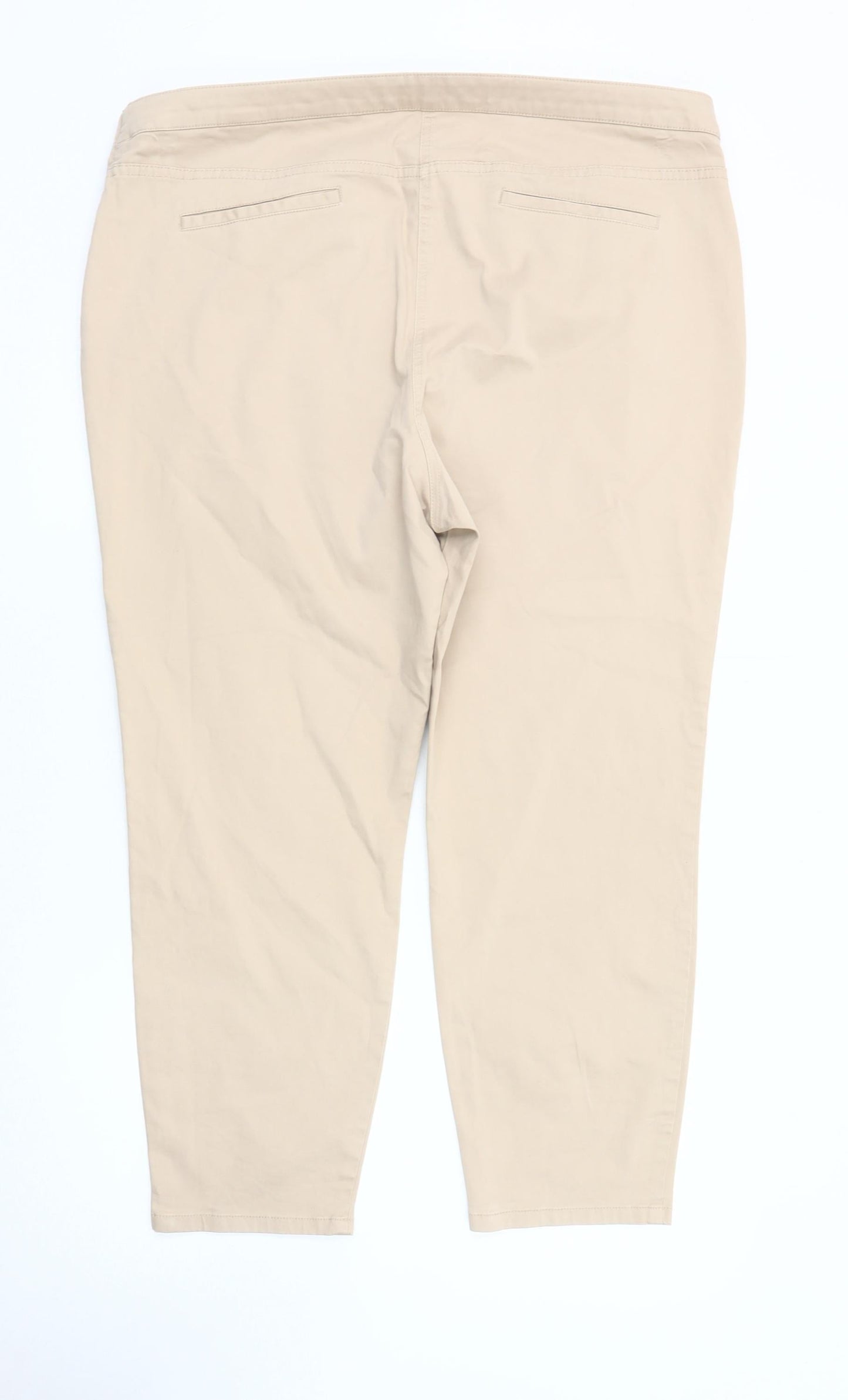 Womens UK Size 20 Marks and Spencer   Beige Trousers