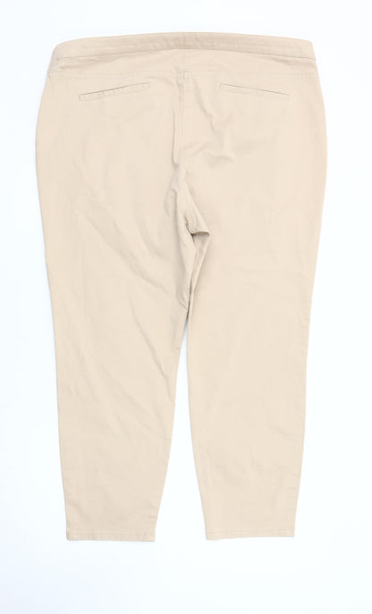 Womens UK Size 20 Marks and Spencer   Beige Trousers