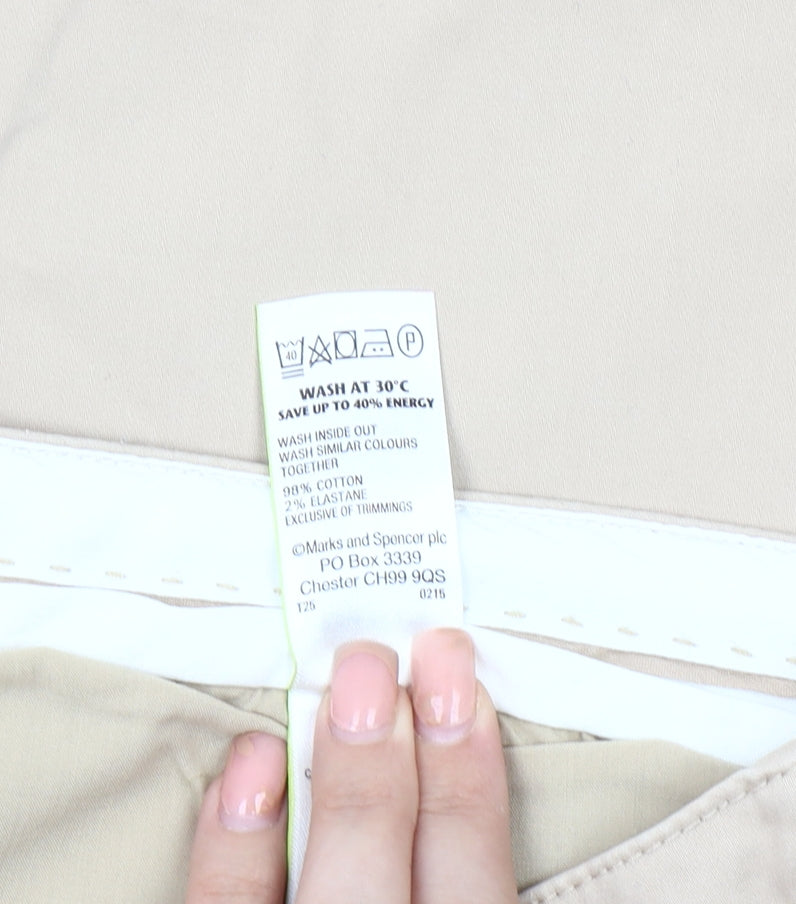 Womens UK Size 20 Marks and Spencer   Beige Trousers