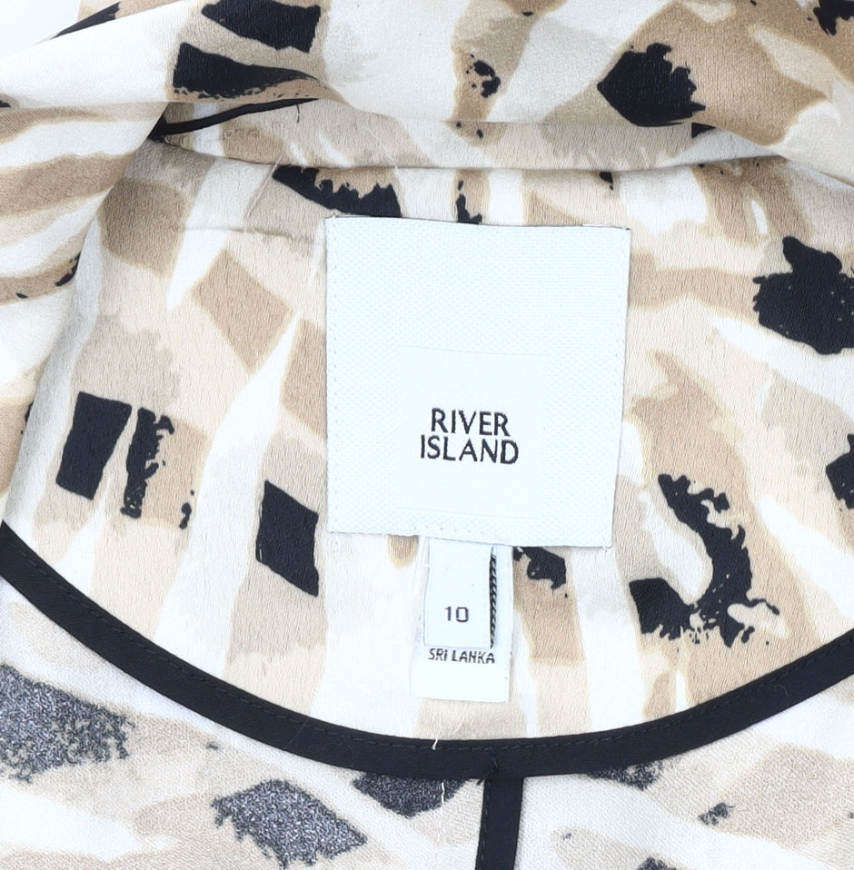 River Island Women's Multicoloured Size 10 Coat