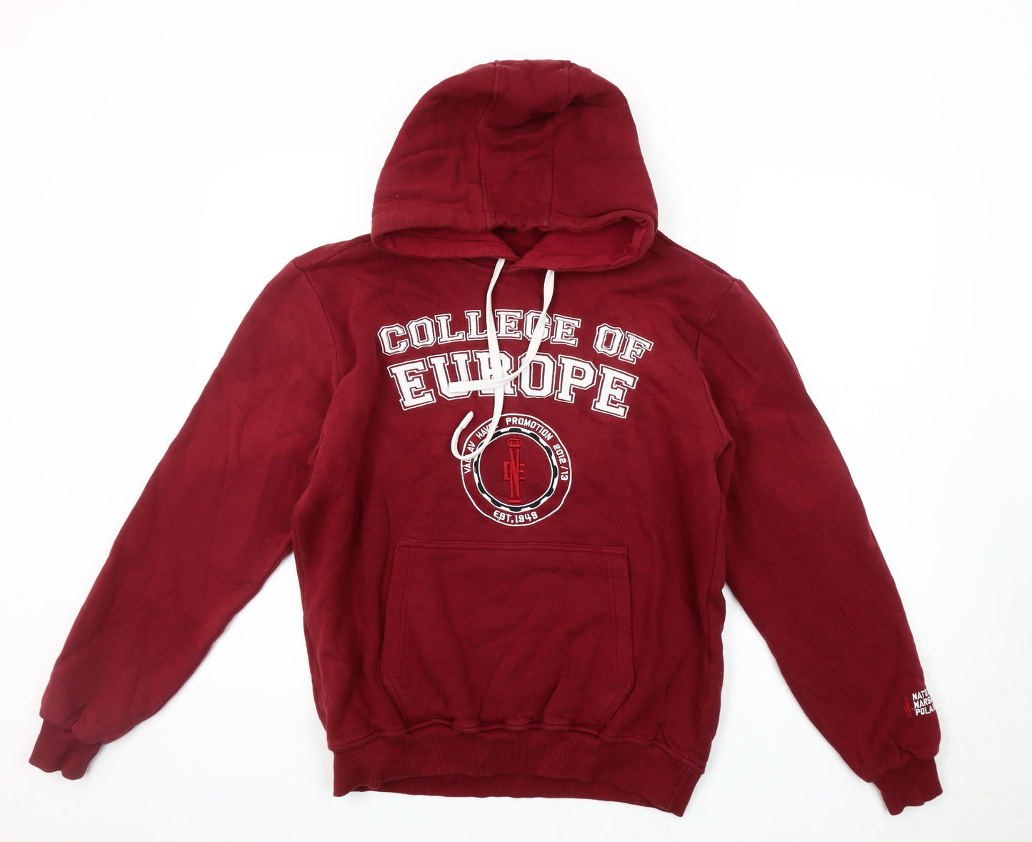 College Europe Red Hoodie, Unisex Adults M