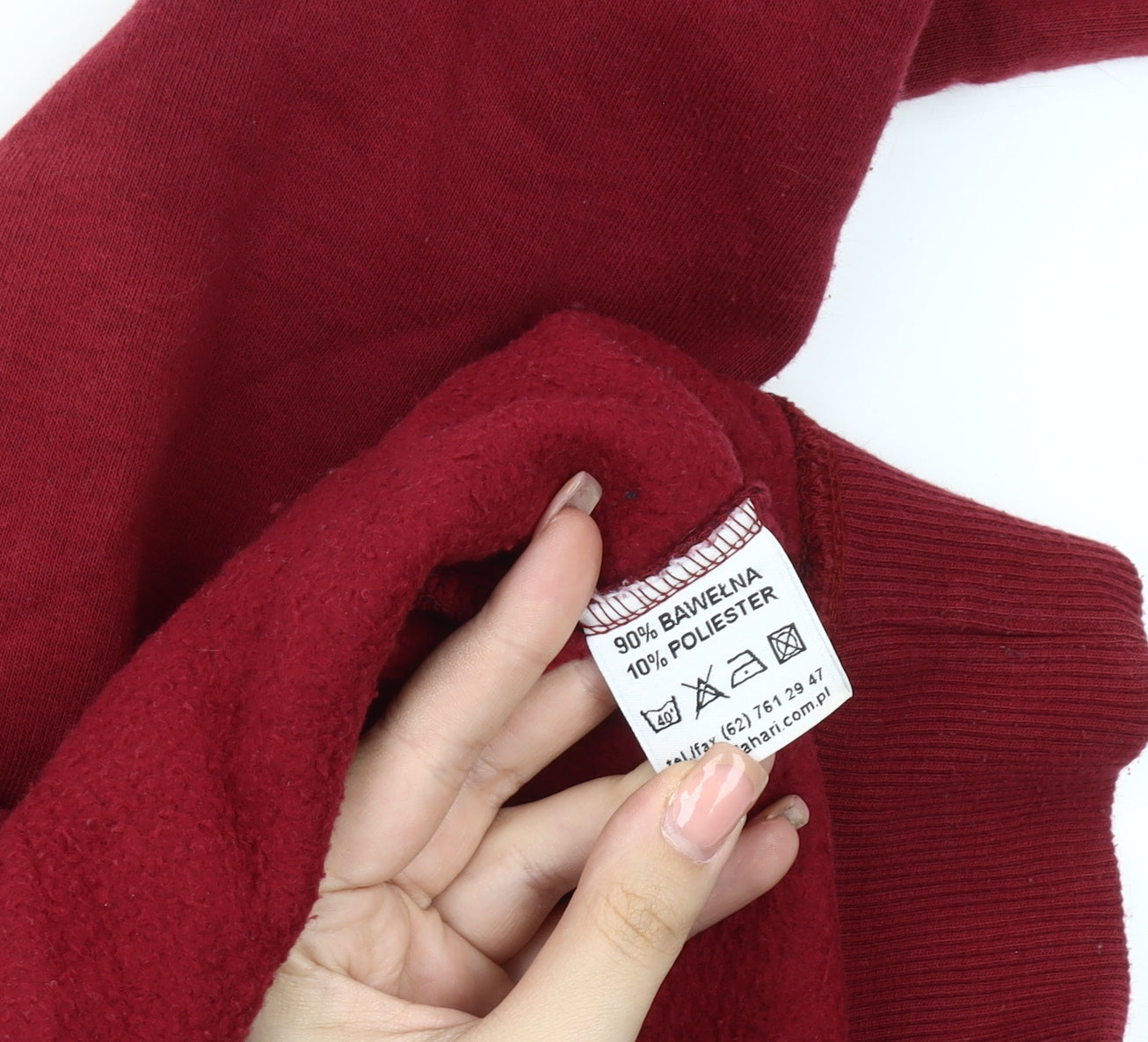 College Europe Red Hoodie, Unisex Adults M