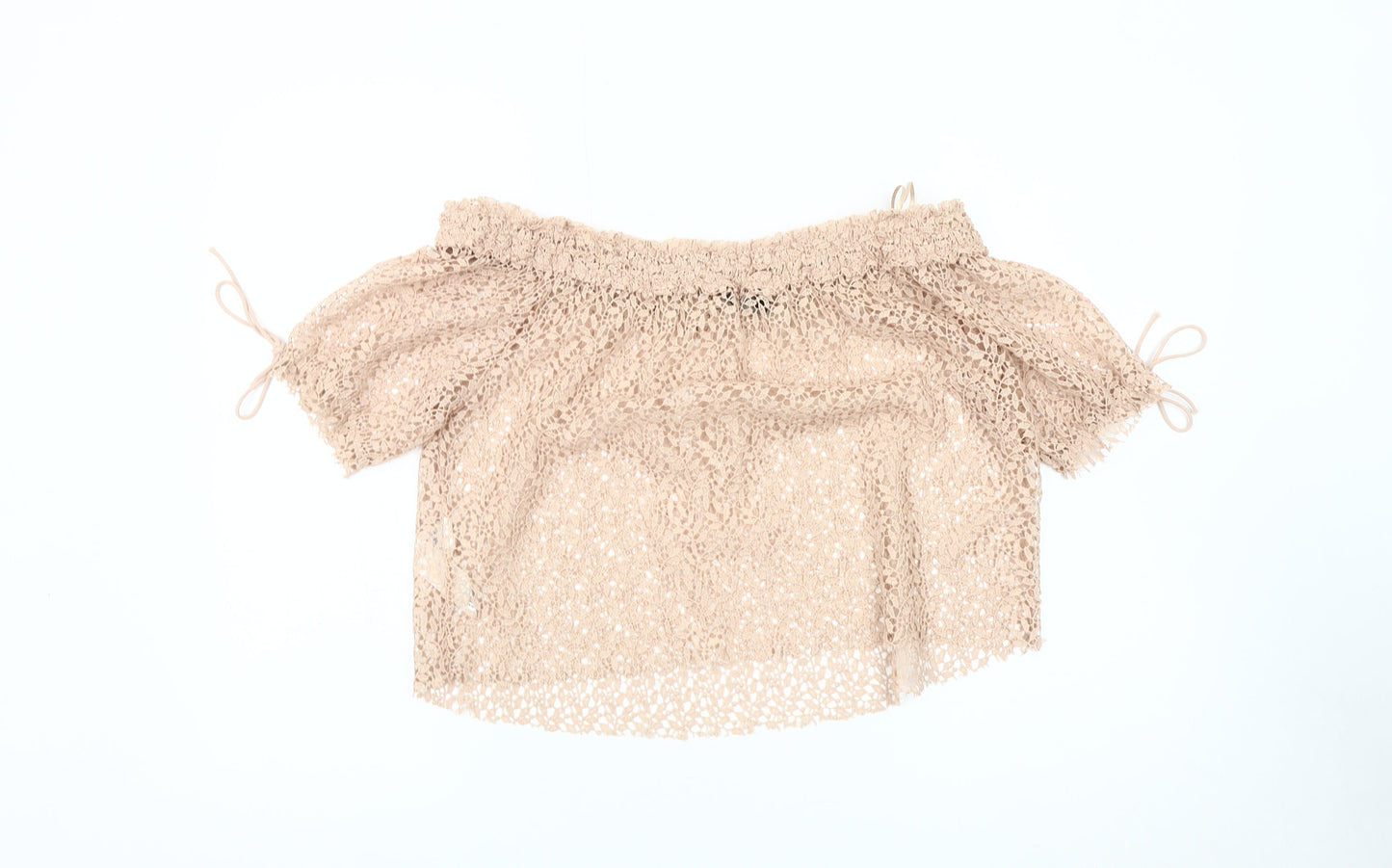 Womens UK Size M Zara Beige  Blouse