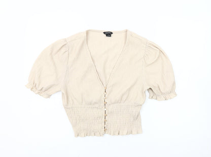 Womens UK Size M Monki Beige  Blouse