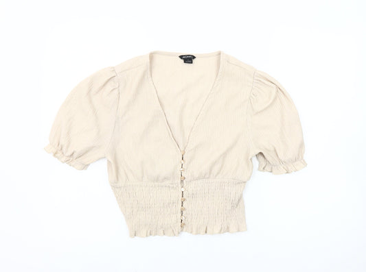 Womens UK Size M Monki Beige  Blouse