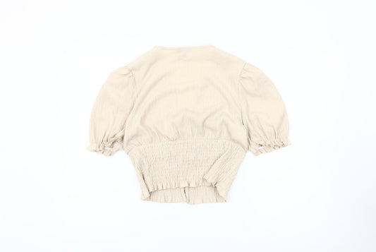 Womens UK Size M Monki Beige  Blouse