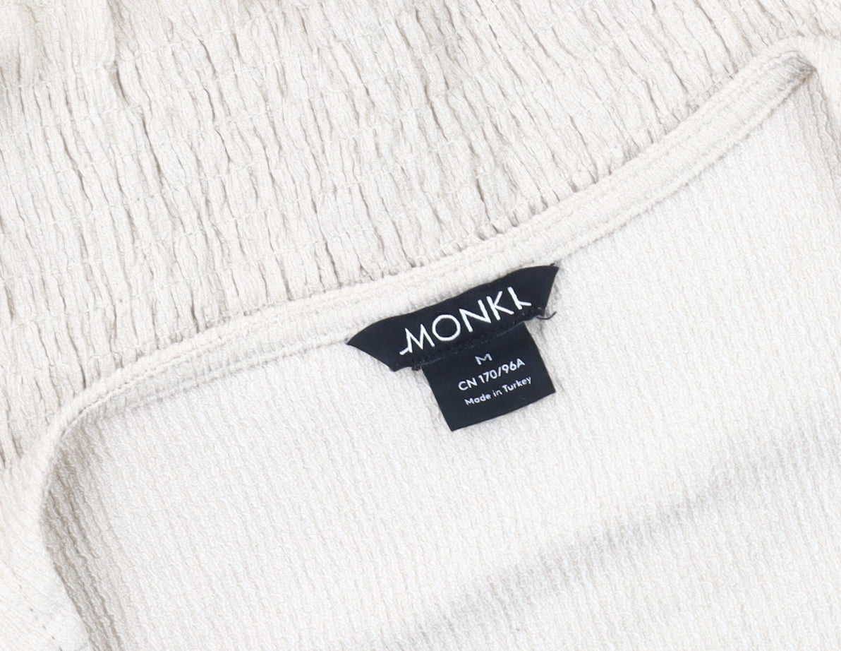 Womens UK Size M Monki Beige  Blouse