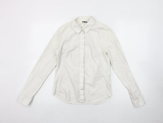 Womens UK Size 4 ASOS DESIGN White  Button-Up