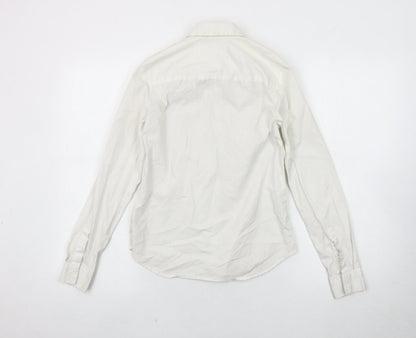 Womens UK Size 4 ASOS DESIGN White  Button-Up