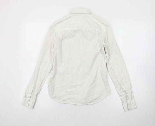 Womens UK Size 4 ASOS DESIGN White  Button-Up