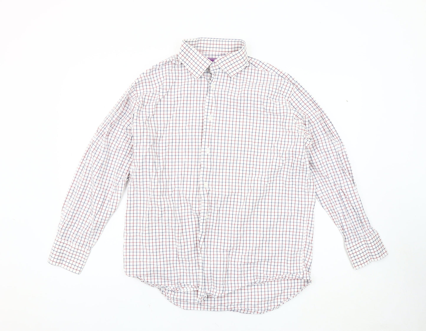 Lorenzo Uomo Men's Check Slim Fit Shirt Size 16.5
