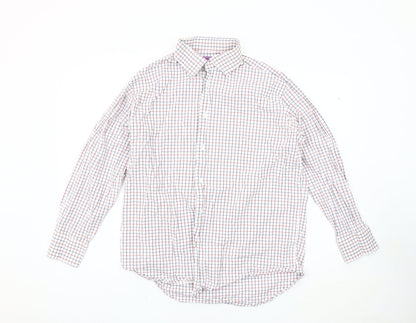 Lorenzo Uomo Men's Check Slim Fit Shirt Size 16.5
