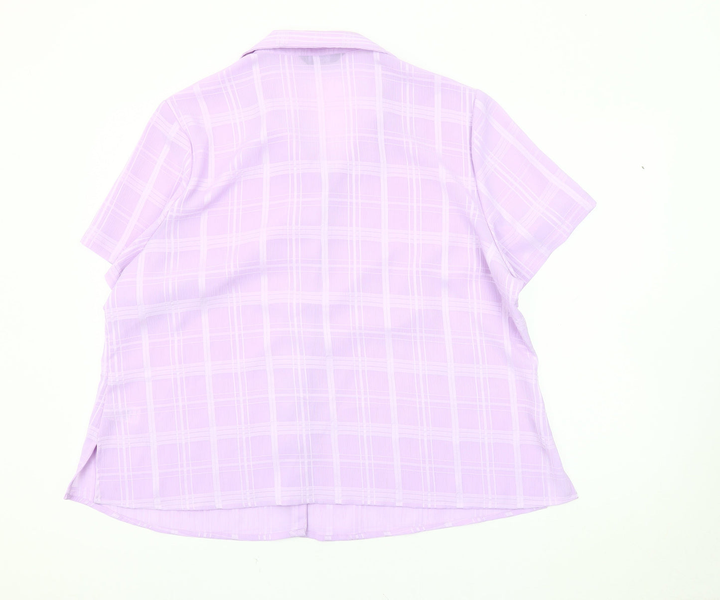 Womens UK Size 22 BM Purple  Button-Up
