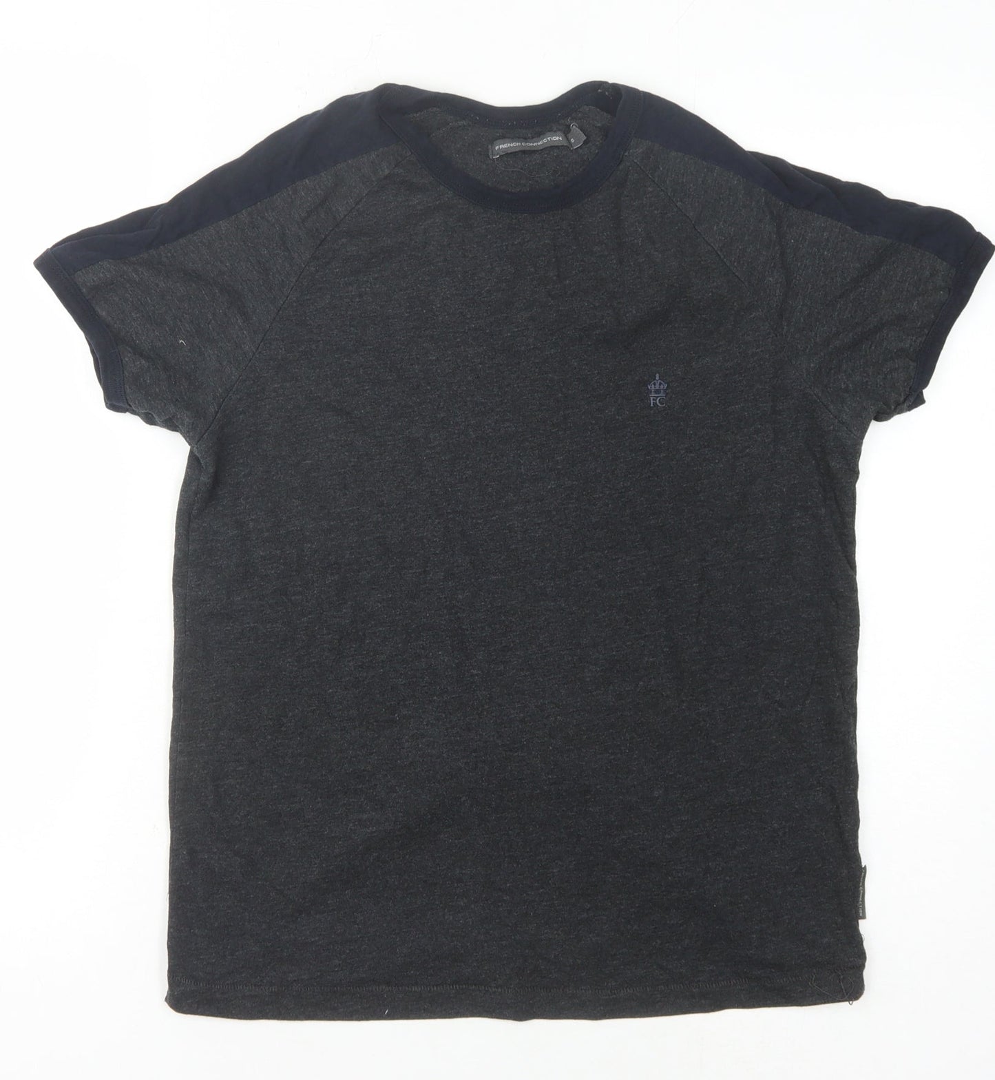 Mens UK Size S French Connection Black  T-Shirt