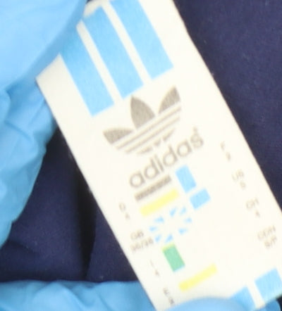 Adidas Men's Blue Crew Neck Logo T-Shirt