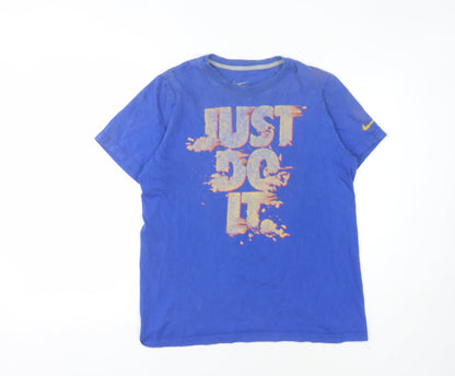 Nike Boys Blue T-Shirt 13-15 Years 'Just Do It' Graphic