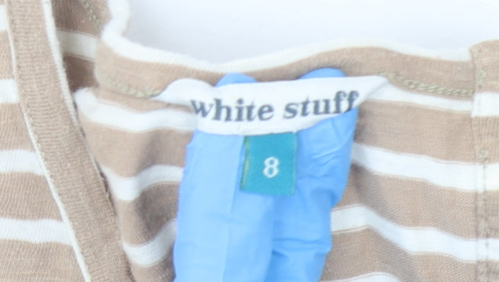 Womens UK Size 8 White Stuff Multicoloured Basic T-Shirt