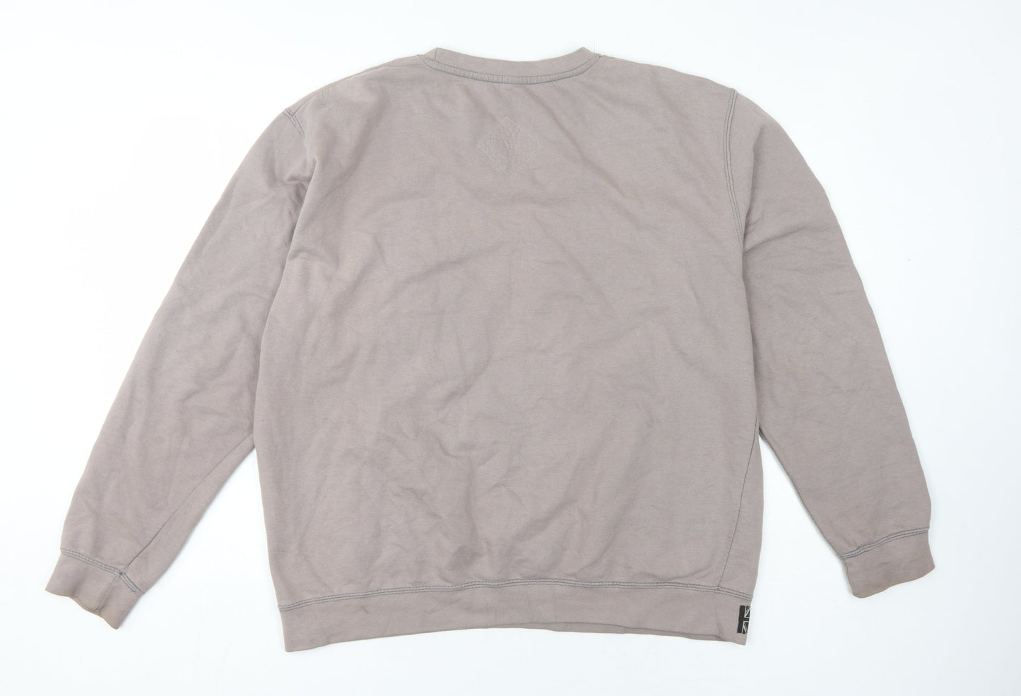 Ushiwear Men's Grey Logo Pullover Sweatshirt L