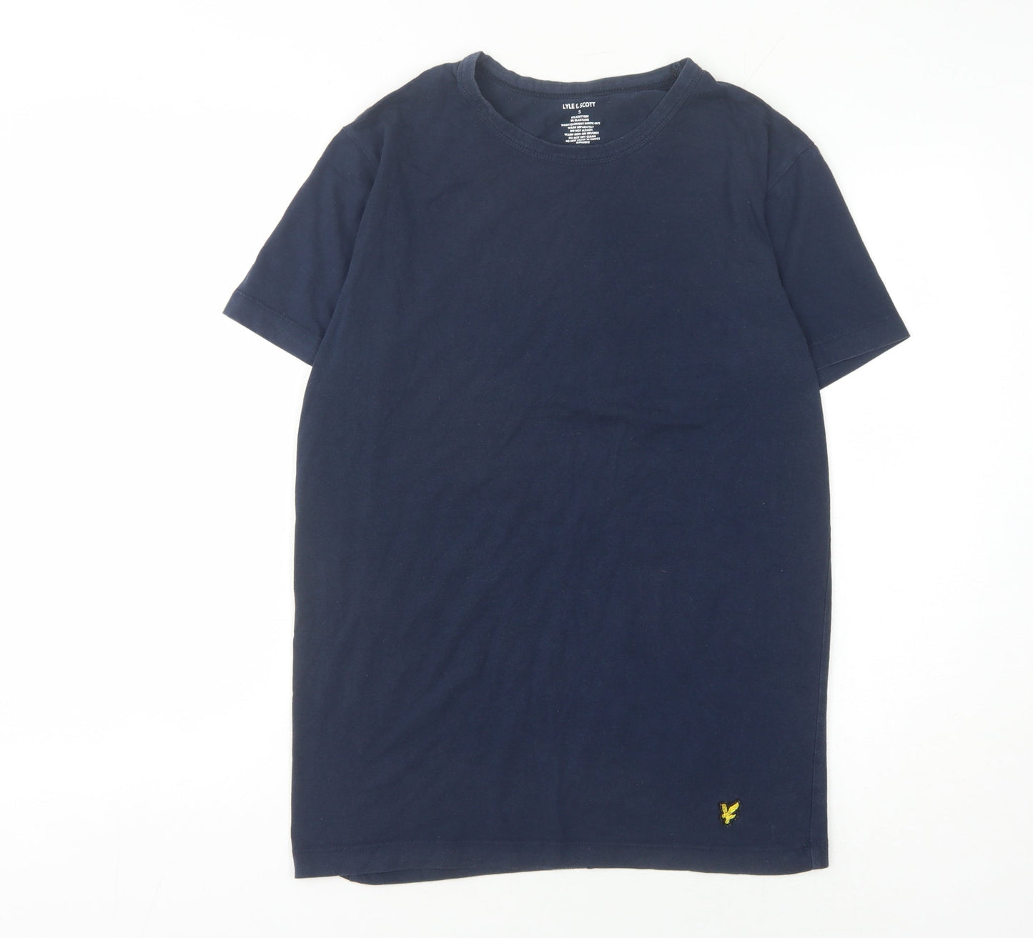 Lyle & Scott Men's Blue Polo Shirt - Small