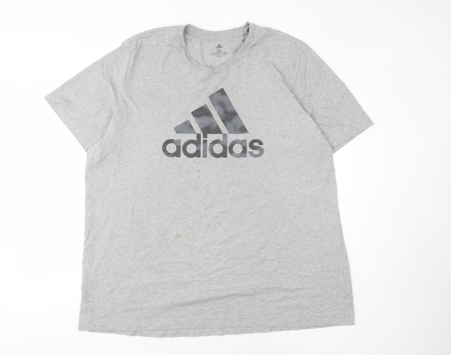 Adidas Men's Grey 2XL Short Sleeve T-Shirt