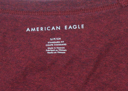 Mens UK Size S American Eagle Red  T-Shirt