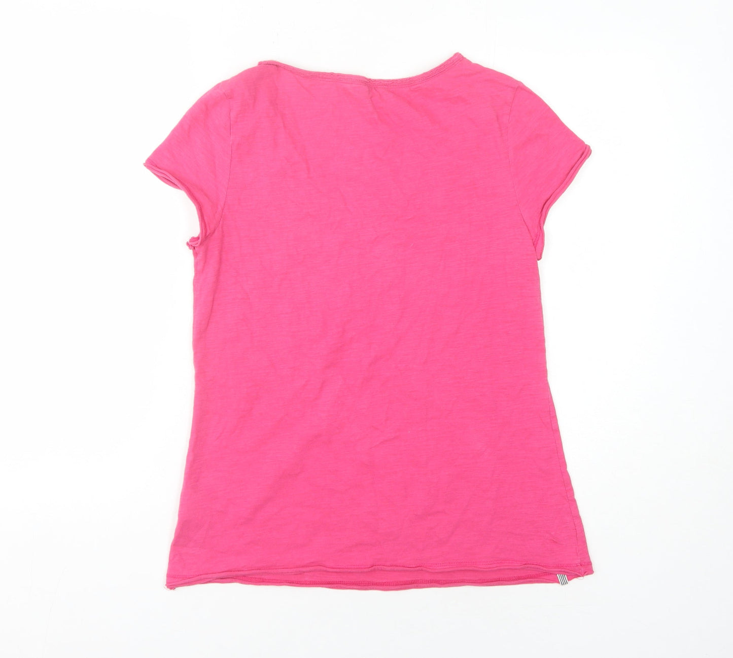 Womens UK Size 8 White Stuff Pink Basic T-Shirt