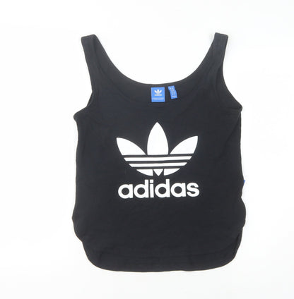 Adidas Women’s Black Tank Top Scoop Neck Size 6