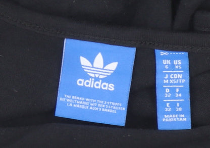 Adidas Women’s Black Tank Top Scoop Neck Size 6