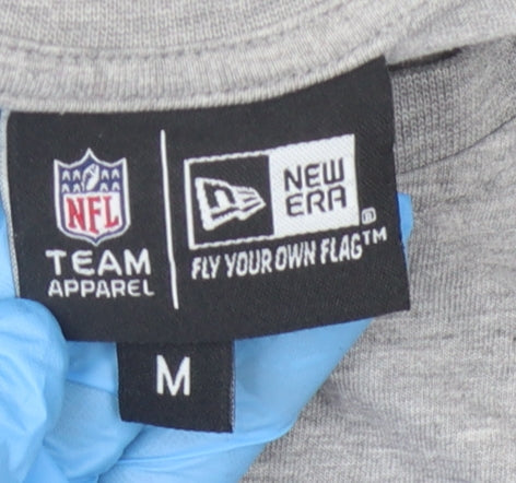 New Era Men's Grey NFL Sports T-Shirt, Medium