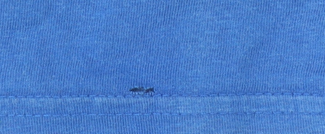 Nike Men's Blue Cotton Logo T-Shirt L