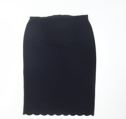 Phase Eight Black Women's Midi Pencil Skirt, Size 14