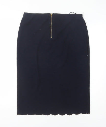 Phase Eight Black Women's Midi Pencil Skirt, Size 14