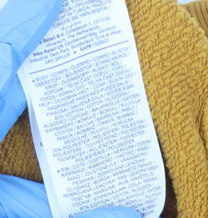 Nike Unisex Yellow Pullover Sweatshirt S