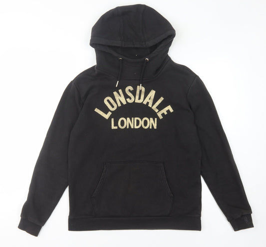 Lonsdale Women's Black Pullover Hoodie Size 10