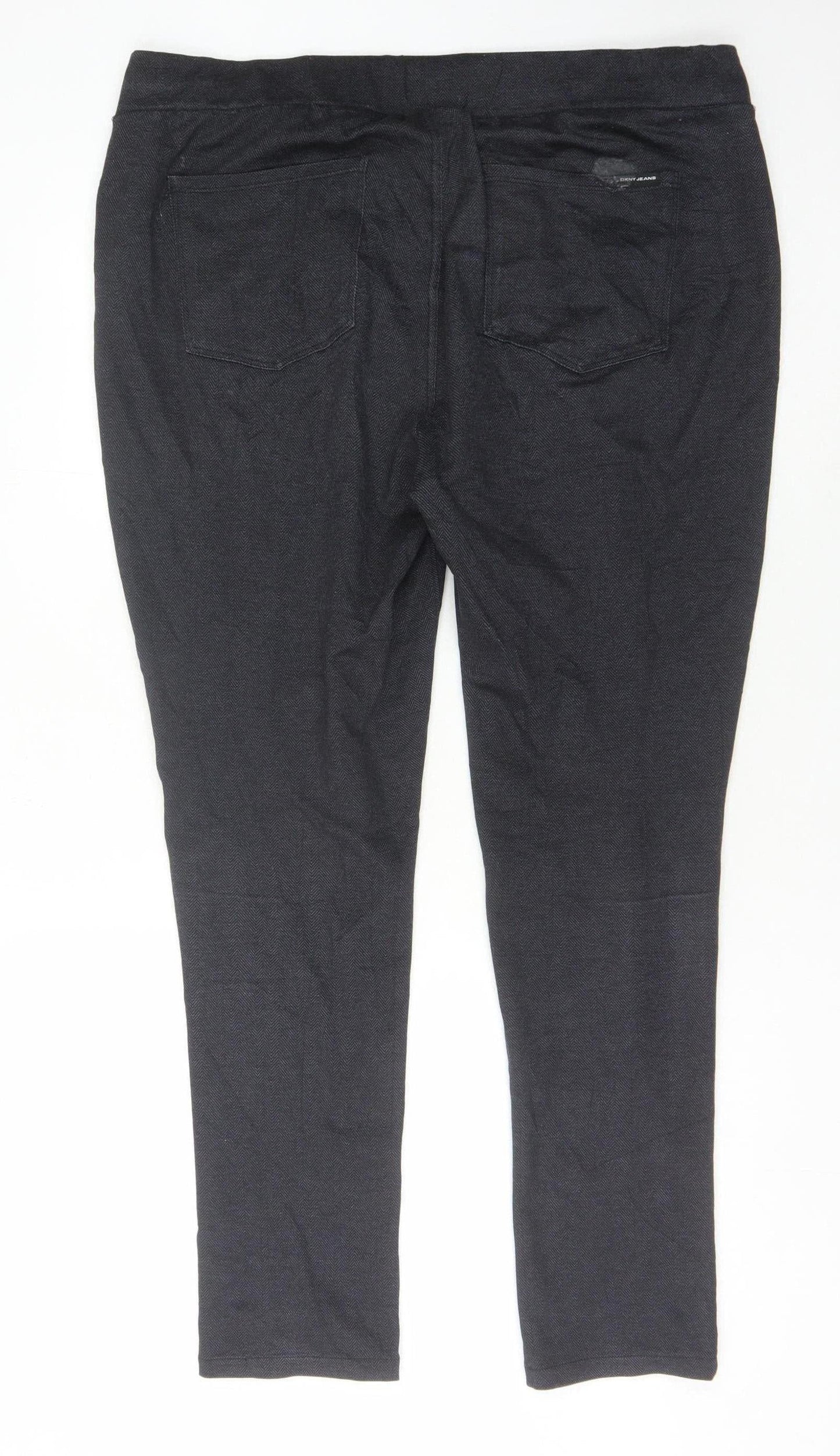 DKNY Women's Black Jeans XL