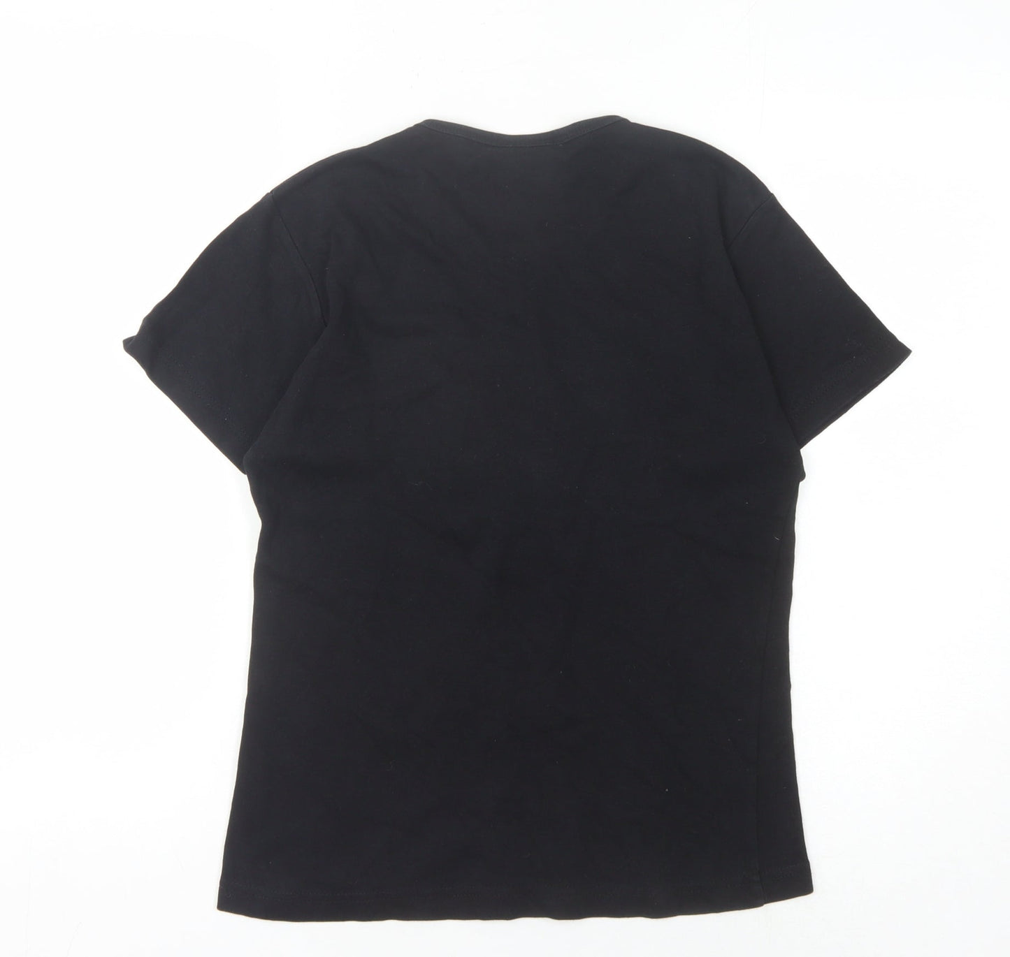 Womens UK Size UK 8/10 The Beatles Black  T-Shirt
