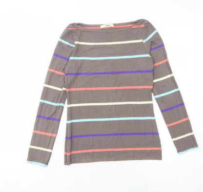 Womens UK Size S Oasis Multicoloured Basic T-Shirt
